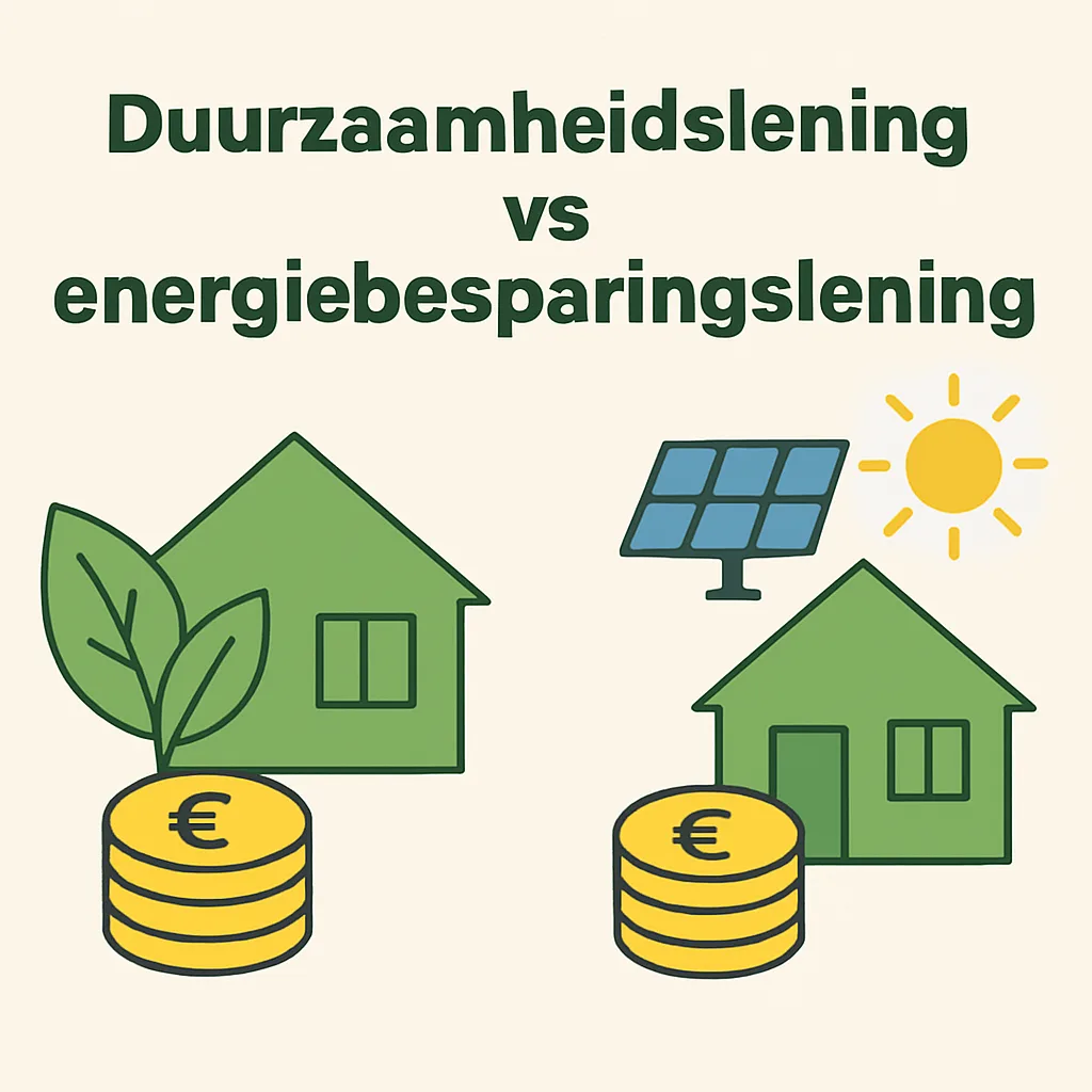 Duurzaamheidslening vs energiebesparingslening: wat is het verschil?